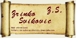 Zrinko Šviković vizit kartica